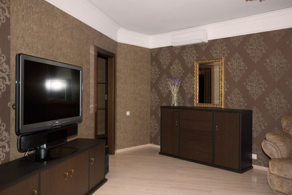 ремонт и отделка гостиной в квартире Натальи — комната 23 м2 фото