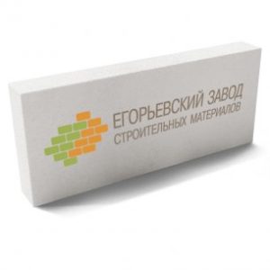 Газосиликатный блок Егорьевский D400 625x125x250 перегородочный фото
