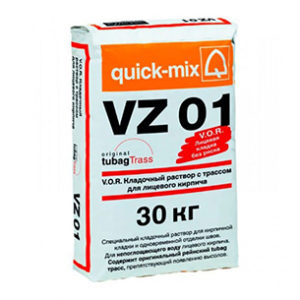 Кладочный раствор для лицевого кирпича Quick Mix VZ 01 фото