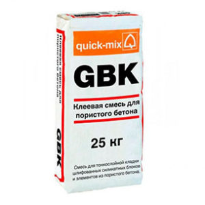 Клеевая смесь для ячеистого бетона Quick Mix GBK фото