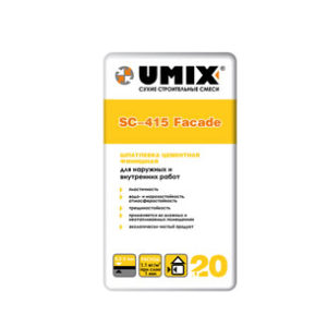 Шпатлевка цементная UMIX SC-415 Facade фото
