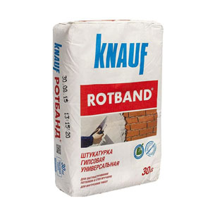 Штукатурка гипсовая Кнауф (Knauf) Ротбанд (серый) 30 кг фото