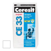 Затирка Ceresit CE 33 Super белая 2 кг фото