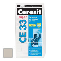 Затирка Ceresit CE 33 Super серая 2 кг фото